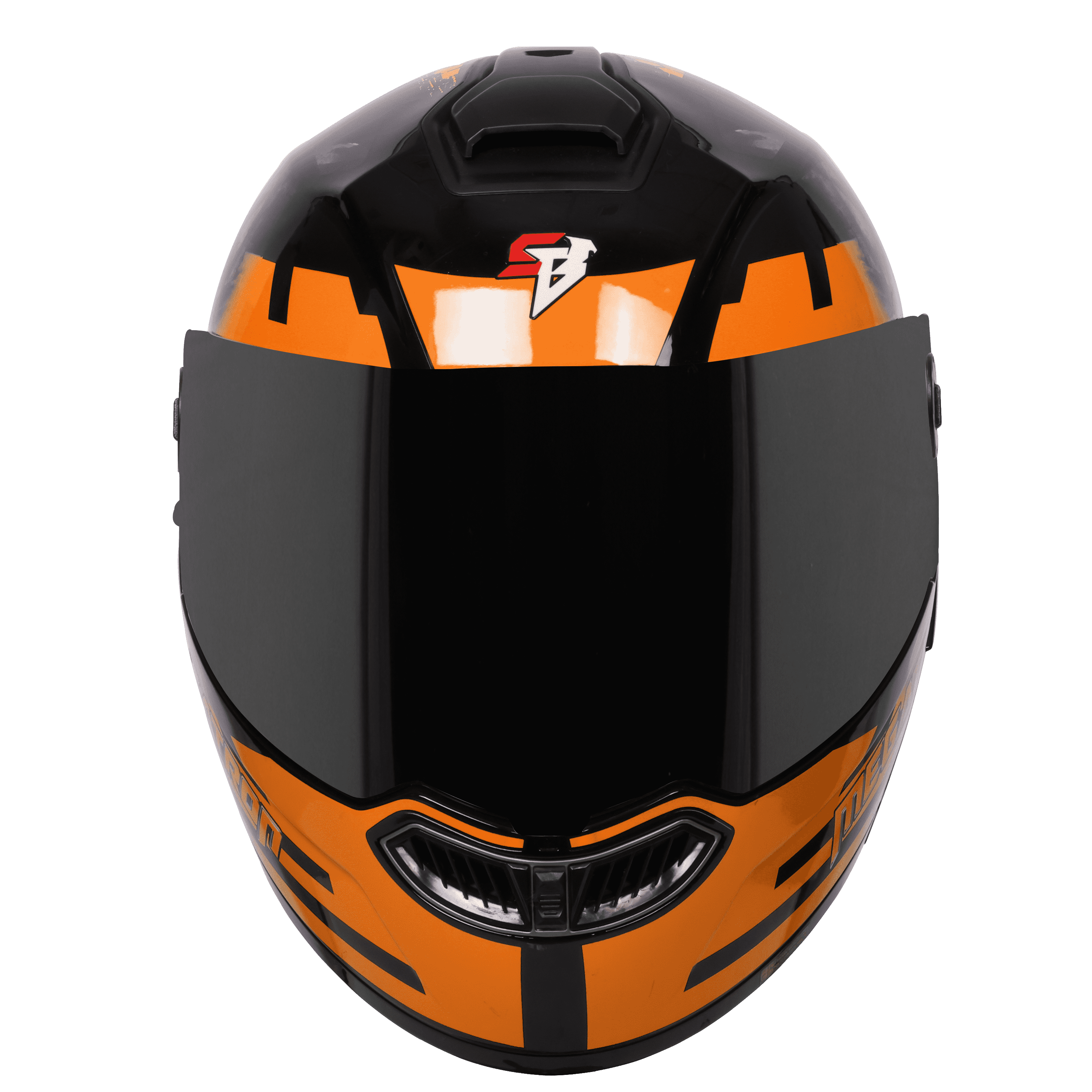 SBA-8 ISS MEGATRON GLOSSY BLACK WITH ORANGE